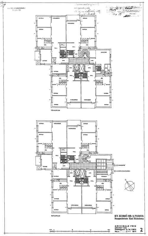 Korsö, plan