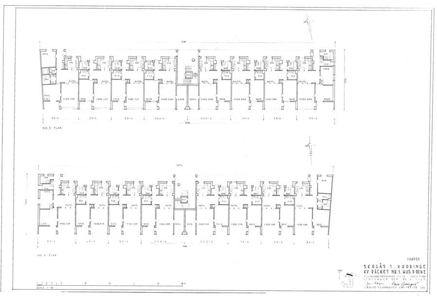 Räcket 1, plan