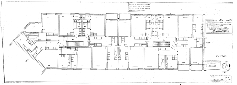 Trappan, plan